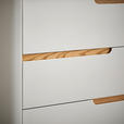 KOMMODE , 80/105/40 cm, 4 Schublade(n)  - Eichefarben/Grauweiß, Design, Holz/Holzwerkstoff (80/105/40cm) - Carryhome