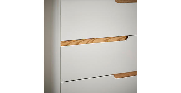 KOMMODE , 80/105/40 cm, 4 Schublade(n)  - Eichefarben/Grauweiß, Design, Holz/Holzwerkstoff (80/105/40cm) - Carryhome