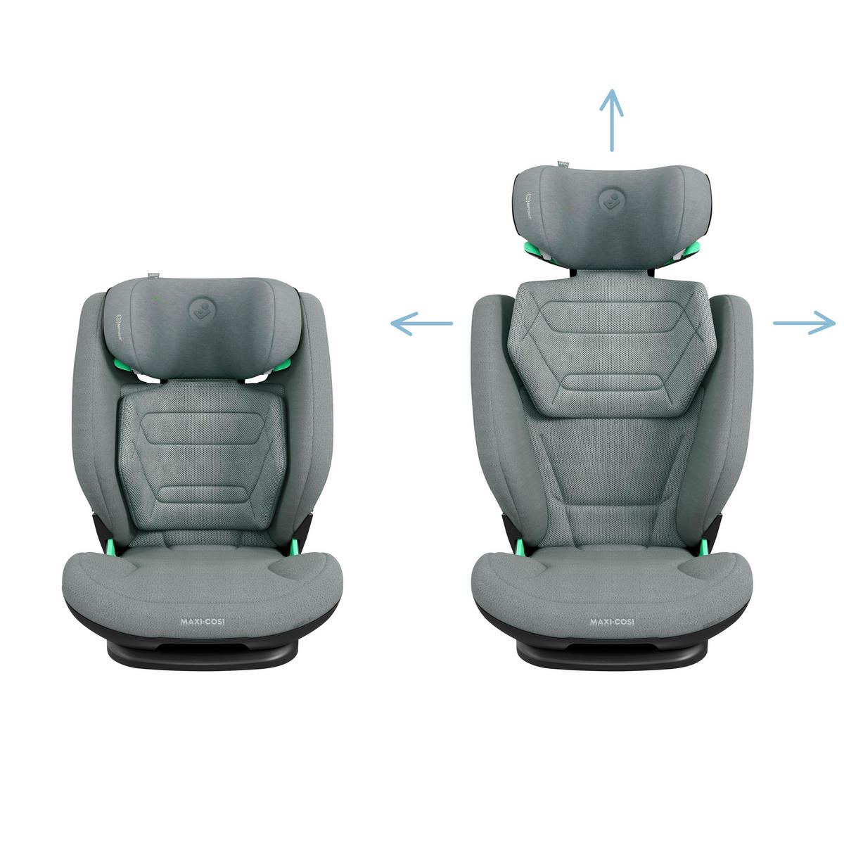 AUTO-SEDIŠTE ZA DECU  Rodifix Pro2 i-Size  - svetlosiva, Osnovno, tekstil/metal (44/79/69cm) - Maxi-Cosi