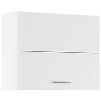 KÜCHENOBERSCHRANK 90/72,3/34,2 cm  in Weiß  - Edelstahlfarben/Weiß, Basics, Holzwerkstoff/Metall (90/72,3/34,2cm) - Impuls