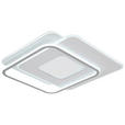 DECKENLEUCHTE    46,5/48,5/5 cm  - Chromfarben/Alufarben, Trend, Kunststoff/Metall (46,5/48,5/5cm) - Novel