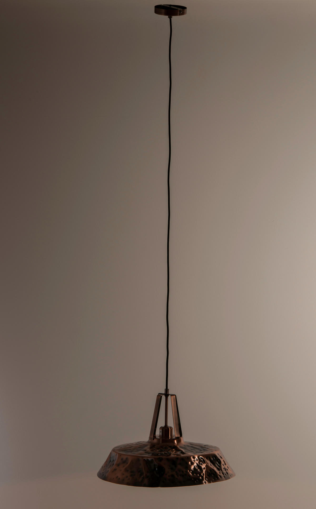 HÄNGELEUCHTE 45.5/45.5/165 cm   - Kupferfarben, KONVENTIONELL, Metall (45.5/45.5/165cm) - Zuiver