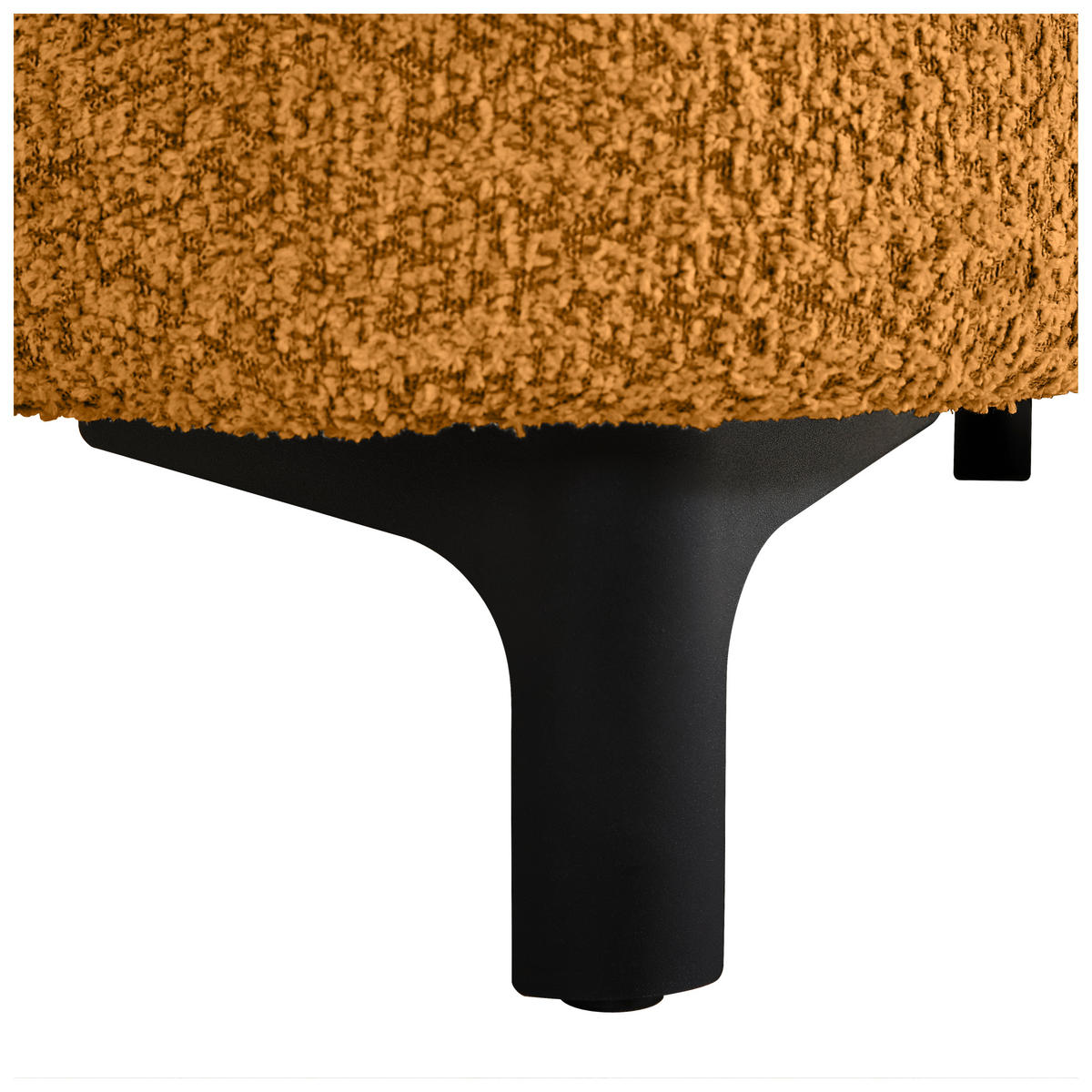 2,5-SITZER  in Chenille Goldfarben  - Goldfarben/Schwarz, KONVENTIONELL, Textil/Metall (200/84/99cm) - Carryhome