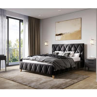POLSTERBETT 120/200 cm  in Anthrazit  - Anthrazit, Modern, Holz/Holzwerkstoff (120/200cm) - MID.YOU