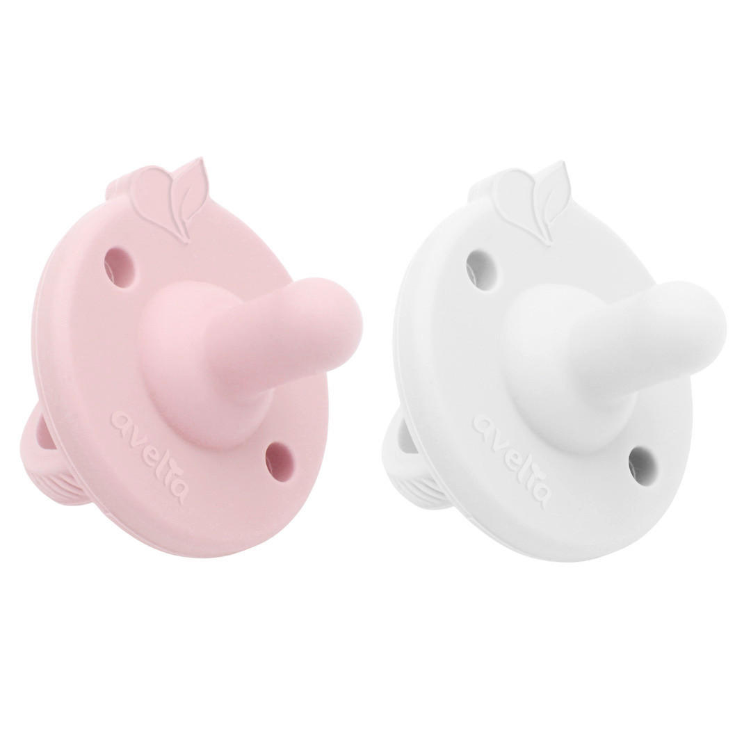 SCHNULLER - Rosa/Weiß, Basics, Kunststoff - Avelia