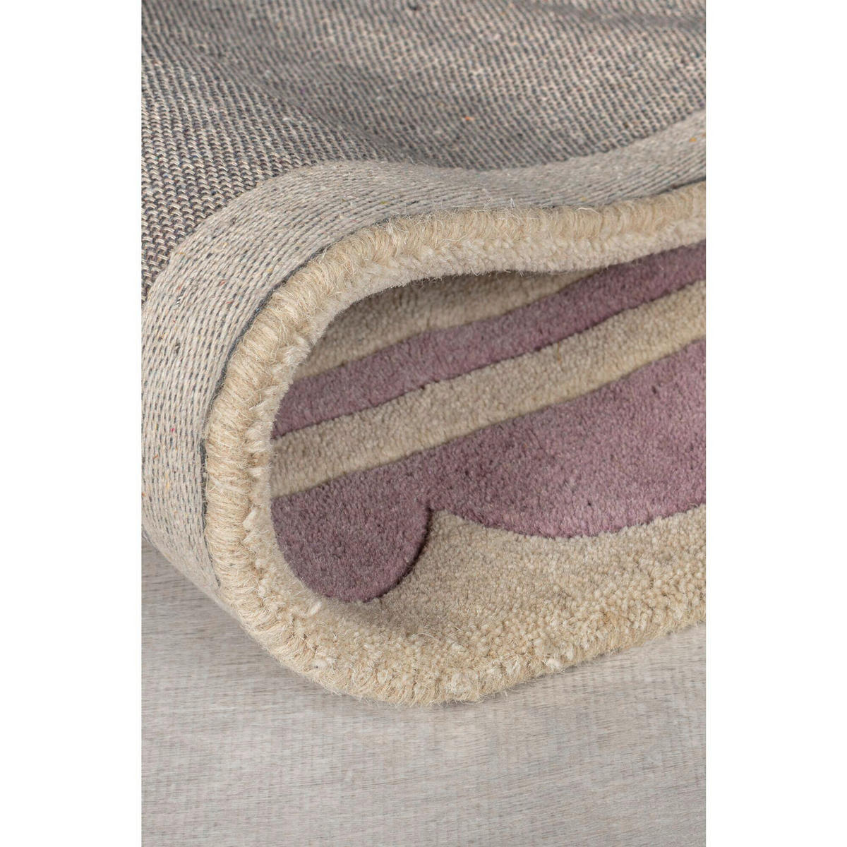 HANDWEBTEPPICH 120/170 cm LOIS Lila, Beige  - Beige/Lila, KONVENTIONELL, Textil (120/170cm)