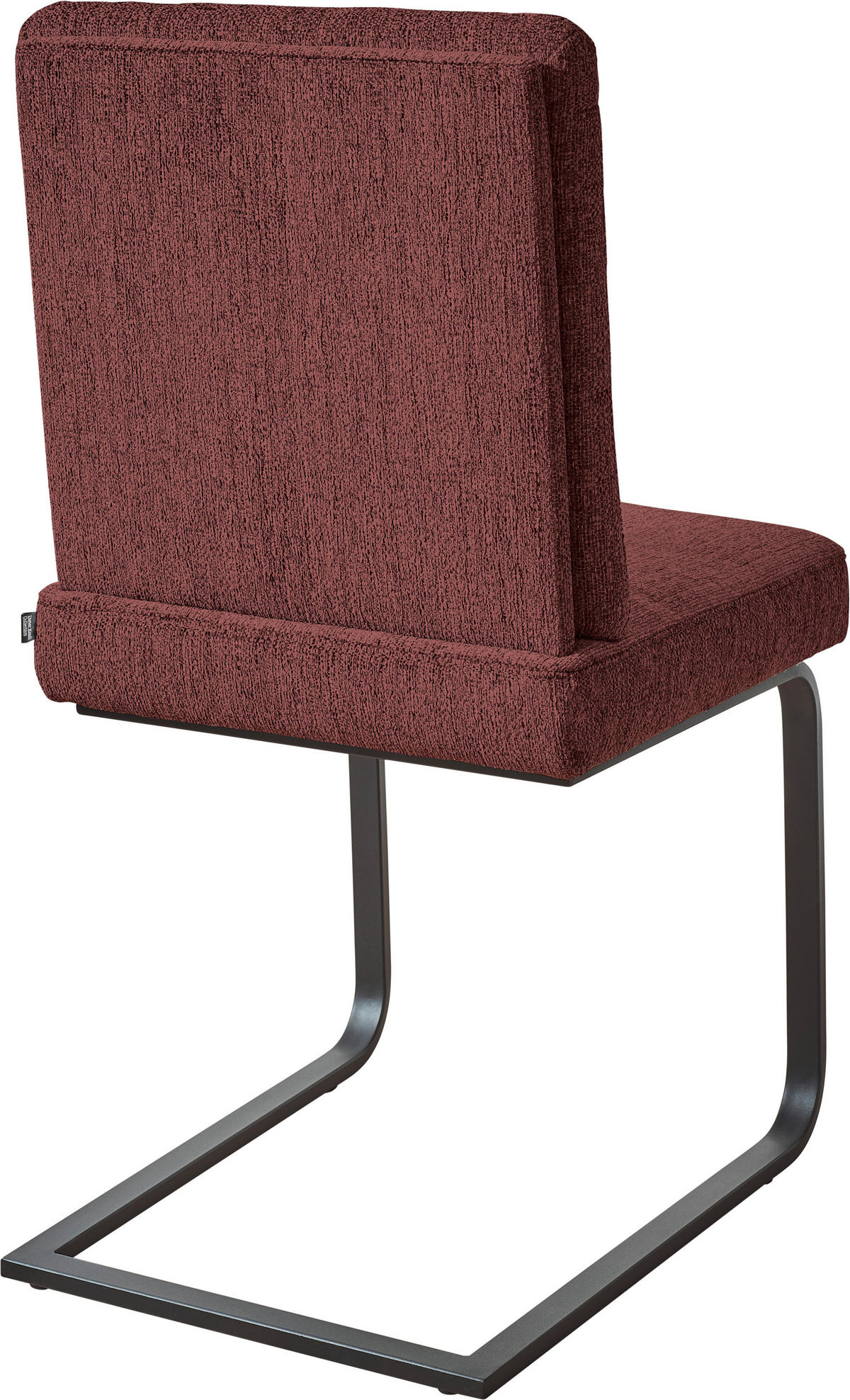 SCHWINGSTUHL  in Stahl Chenille  - Schwarz/Rosa, Design, Textil/Metall (46/92/60cm) - Dieter Knoll