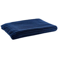 DOMÁCÍ DEKA, bavlna, 150/200 cm - tmavě modrá, Basics, textil (150/200cm) - Dieter Knoll