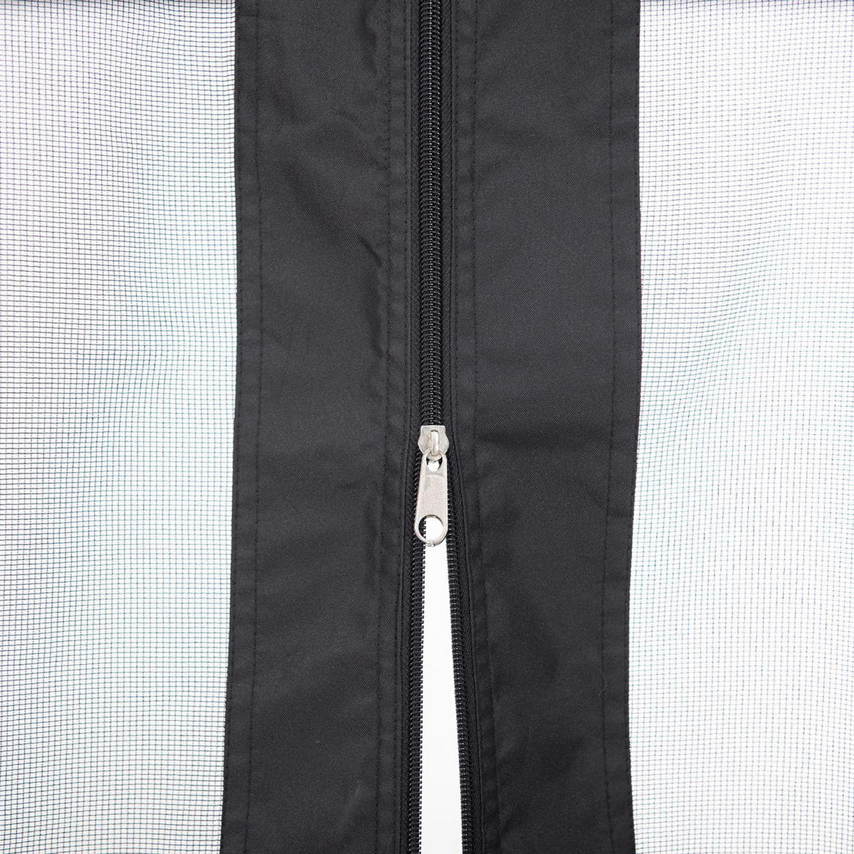 Pavillon inkl. Moskitonetz 366/293/307 cm Stahl  - Dunkelbraun/Schwarz, Basics, Metall (366/293/307cm) - Modante