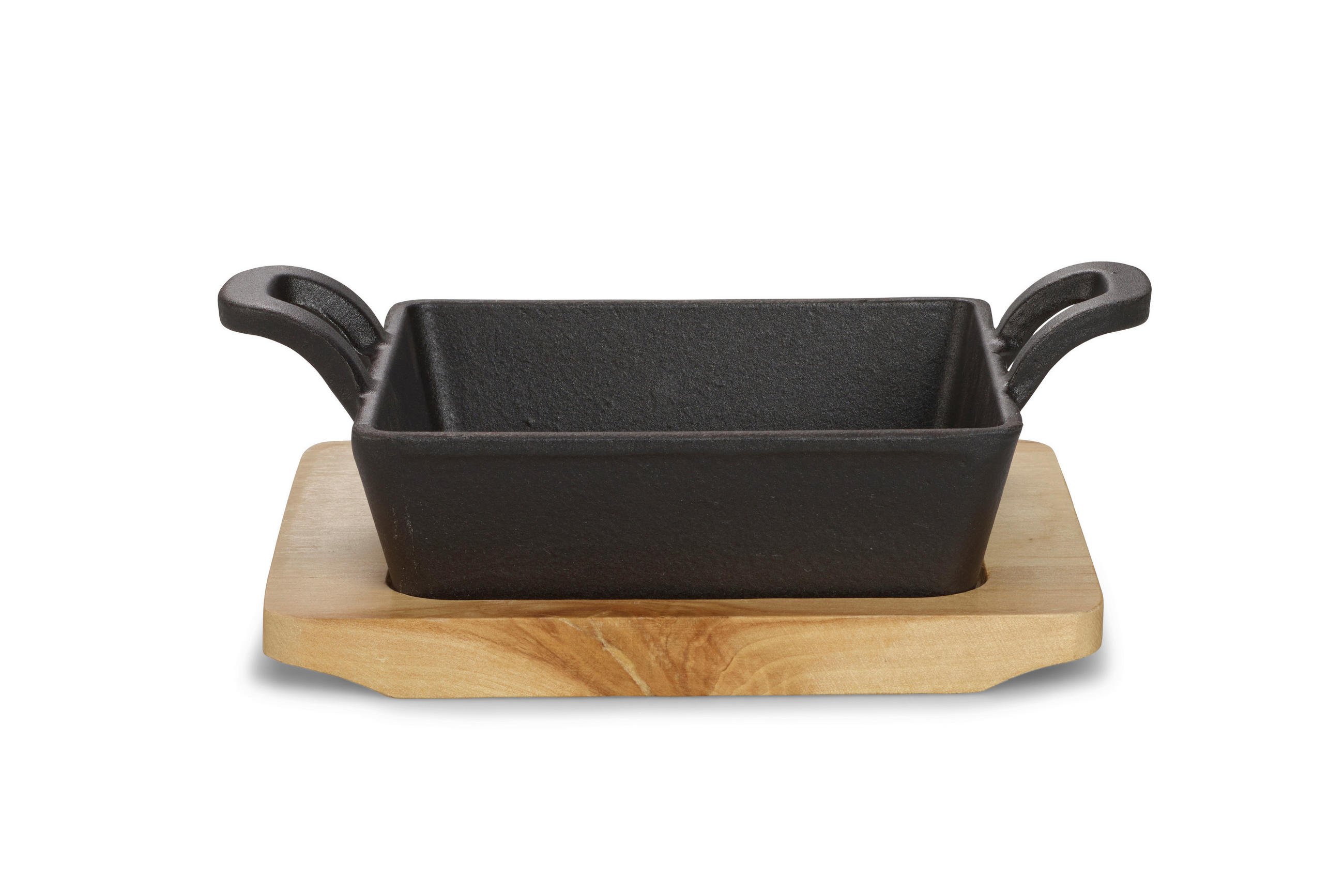 Tigaie Pentru Servire  - maro/negru, Basics, lemn/metal (18,5/3,5/12,5cm) - Echtwerk