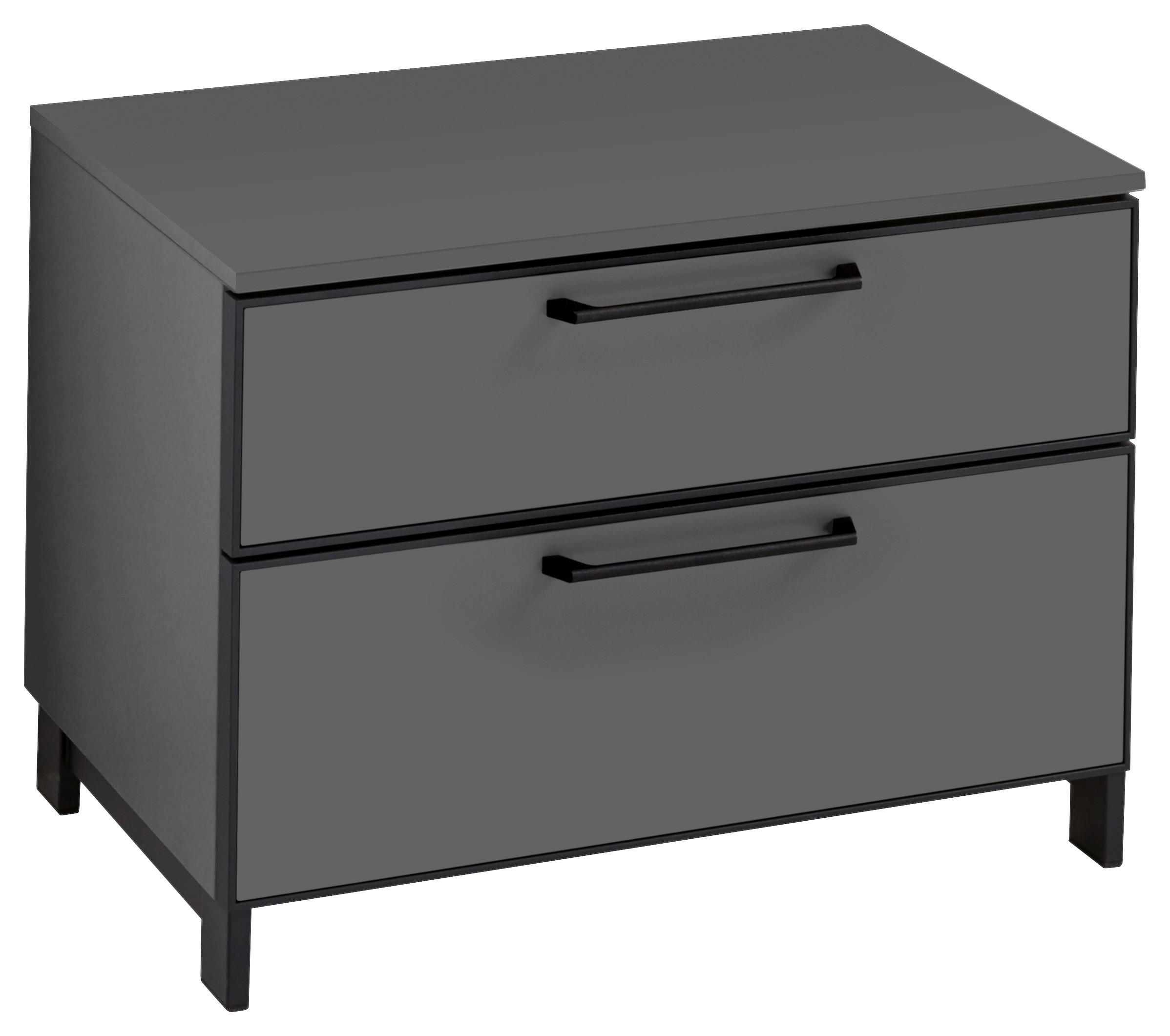 GARDEROBENBANK Anthrazit, Grau - Anthrazit/Grau, Design, Metall (60/44/40cm)