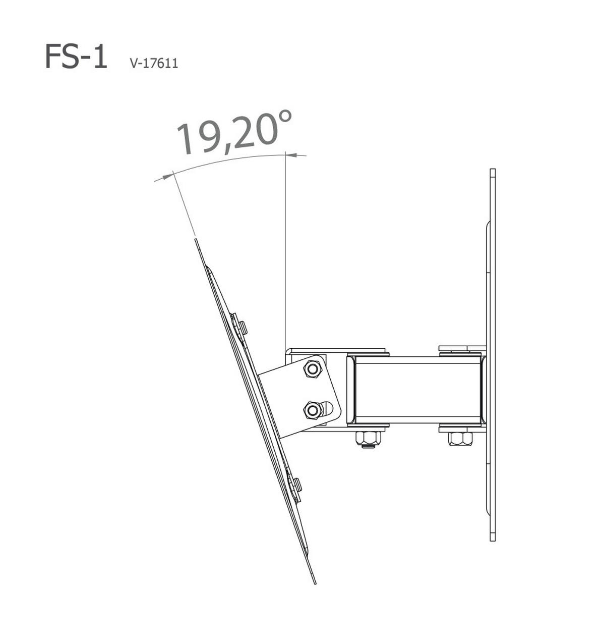 TV-WANDHALTER 37 Zoll  - Silberfarben, KONVENTIONELL, Metall (24,33/22/9,6cm) - MID.YOU
