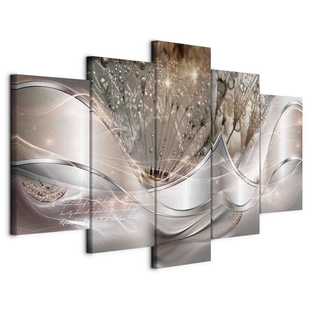 artgeist Leinwandbild Braun, Silber 200x100x1.2 cm