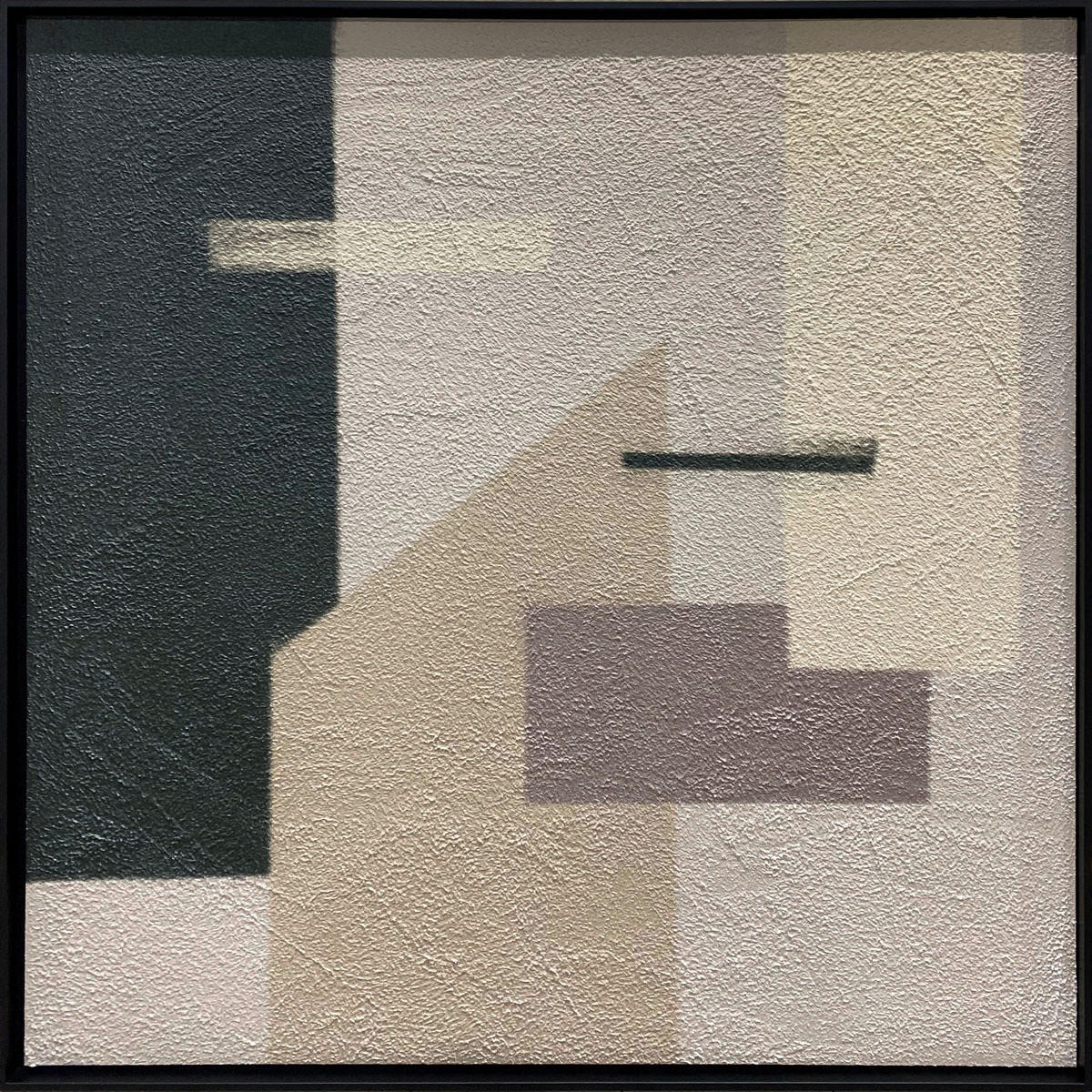 BILD 74/74/10 cm  - Schwarz, Basics, Holz/Stein (74/74/10cm) - Wandkraft