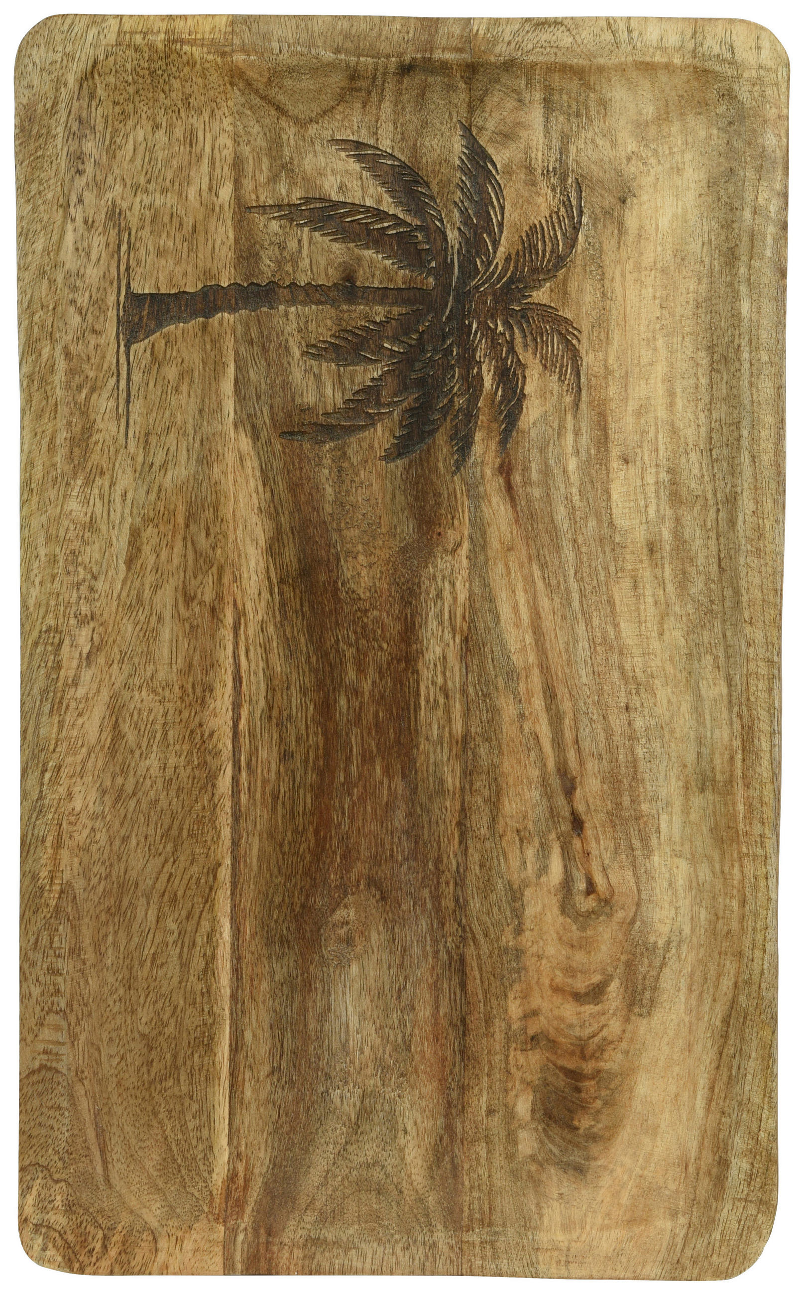 DEKOTELLER - Naturfarben, Trend, Holz (40,5/25/2,5cm) - Ambia Home