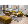 ECKSOFA  in Flachgewebe Gelb  204/341 cm  - Gelb/Schwarz, Design, Textil/Metall (204/341cm) - Xora