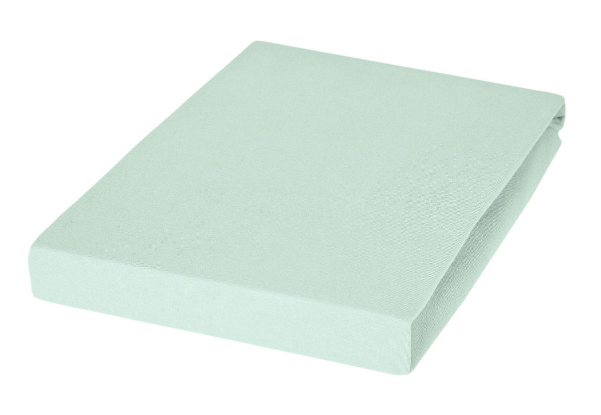 SPANNBETTTUCH Jersey  - Mintgrün, Basics, Textil (100/200cm) - Janine
