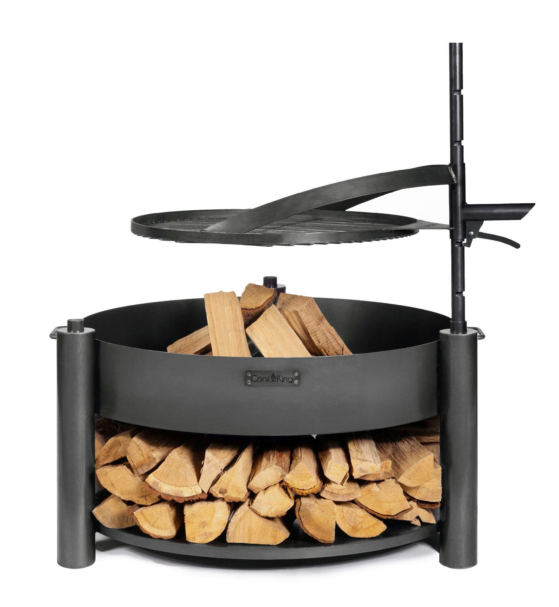 FEUERSCHALE  - Schwarz, Basics, Metall (80/110cm) - Ambia Garden
