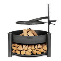 FEUERSCHALE  - Schwarz, Basics, Metall (80/110cm) - Ambia Garden