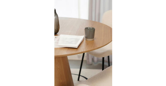 ESSTISCH 120/120/75 cm Echtholz, Nachbildung  Holzwerkstoff, Holz rund Eichefarben  - Eichefarben, Design, Holz/Holzwerkstoff (120/120/75cm) - Xora