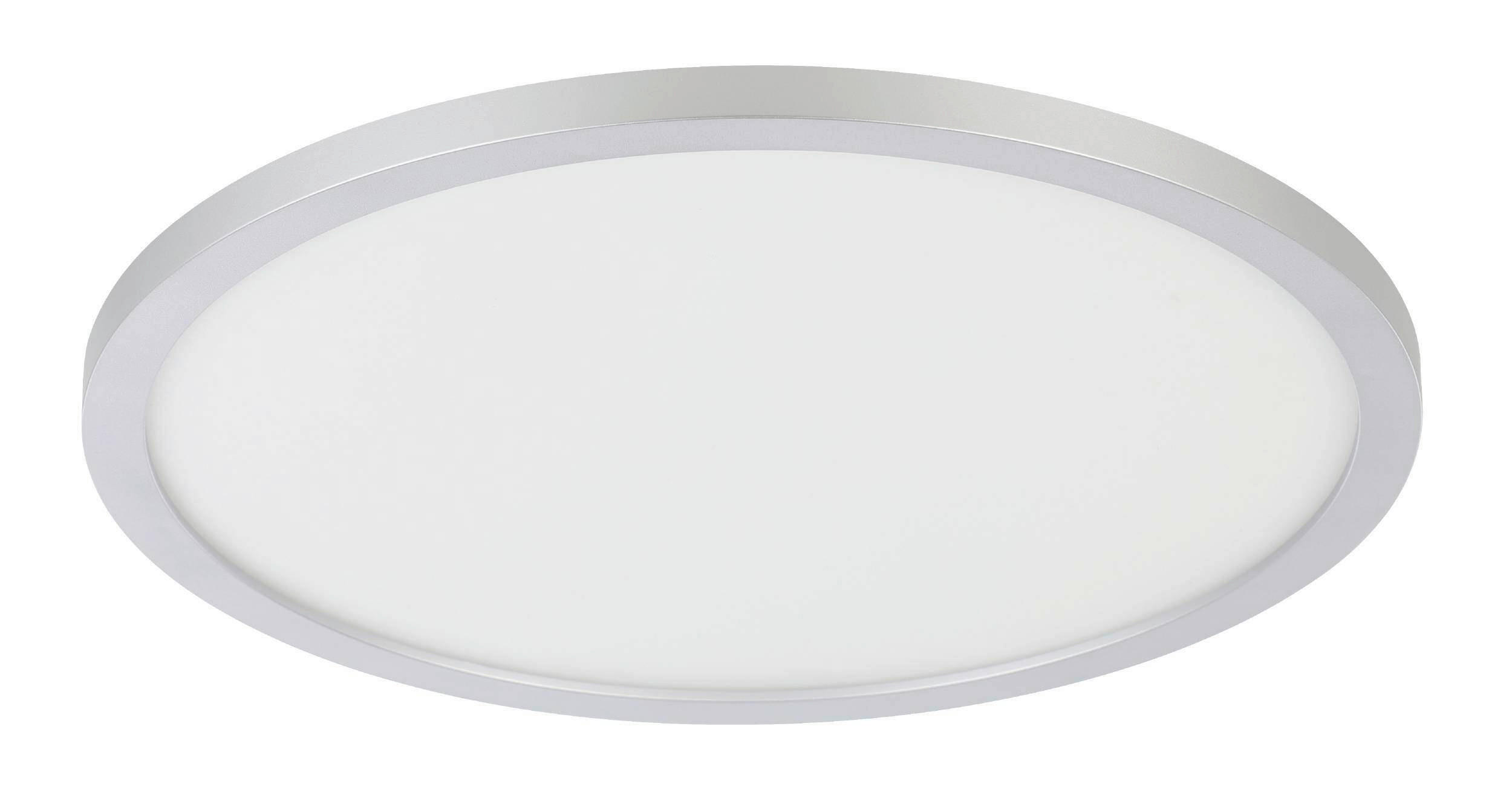 LED-DECKENLEUCHTE - Weiß/Grau, Basics, Kunststoff (29,5/2,5cm)