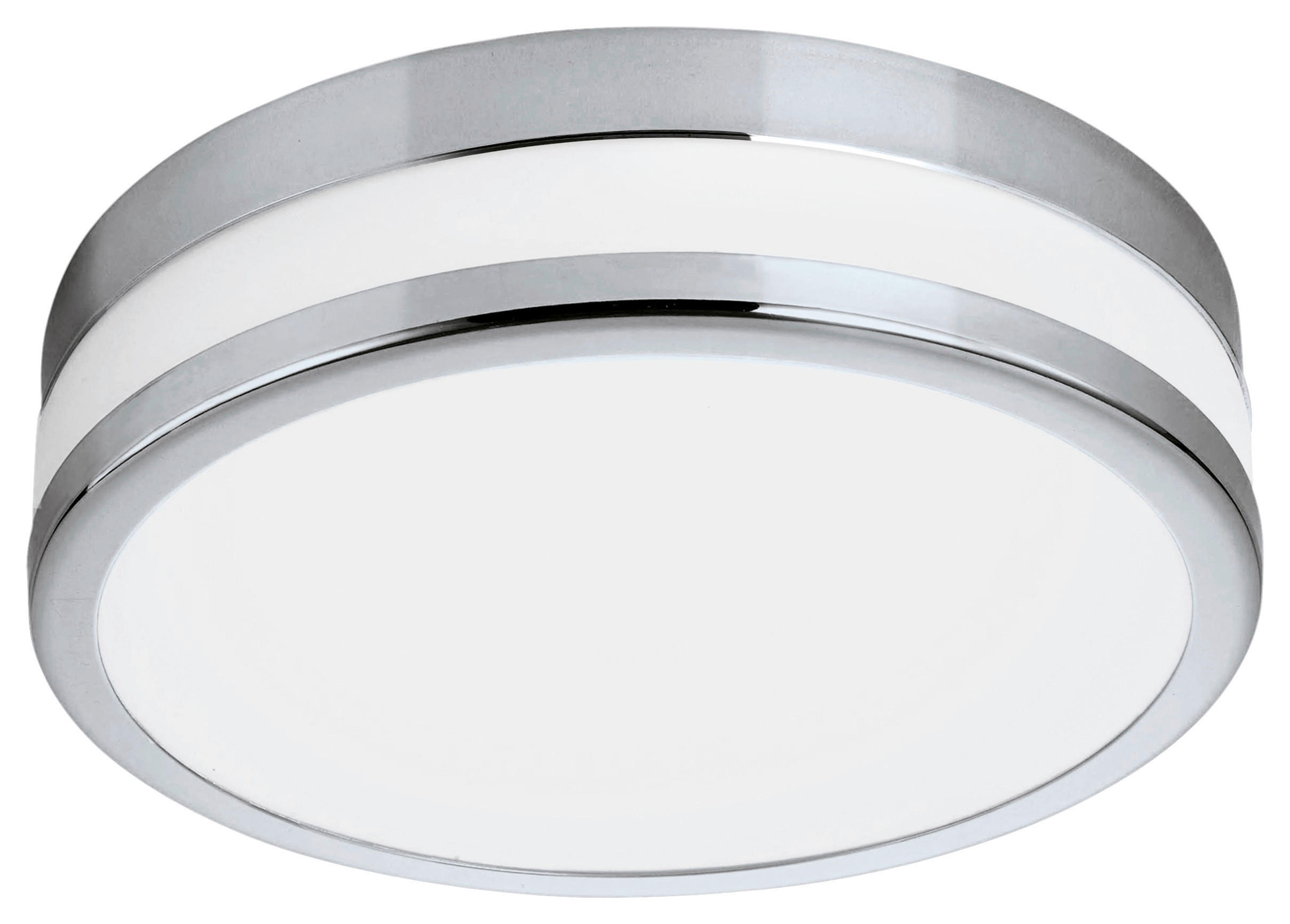 TAKLAMPA FÖR BADRUM Palermo 24 W 29,5/7,7 cm  - vit/kromfärg, Basics, metall/glas (29,5/7,7cm) - Eglo