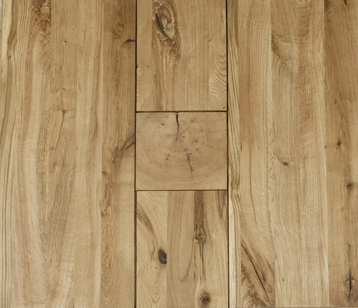 COUCHTISCH Altholz vollmassiv 80/82,5/45 cm rechteckig Eichefarben, Edelstahlfarben  - Edelstahlfarben/Eichefarben, Basics, Holz/Metall (80/82,5/45cm)