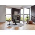 RELAXSESSEL in Textil Graubraun  - Graubraun/Schwarz, Design, Textil/Metall (68/117/85cm) - Cantus