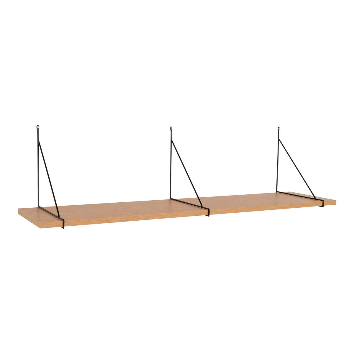 WANDREGAL - Schwarz, Basics, Holz/Metall (120/31/29cm)