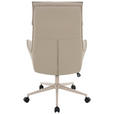 DREHSTUHL Lederlook Taupe  - Taupe, MODERN, Kunststoff/Textil (67/111-121/65cm) - Novel