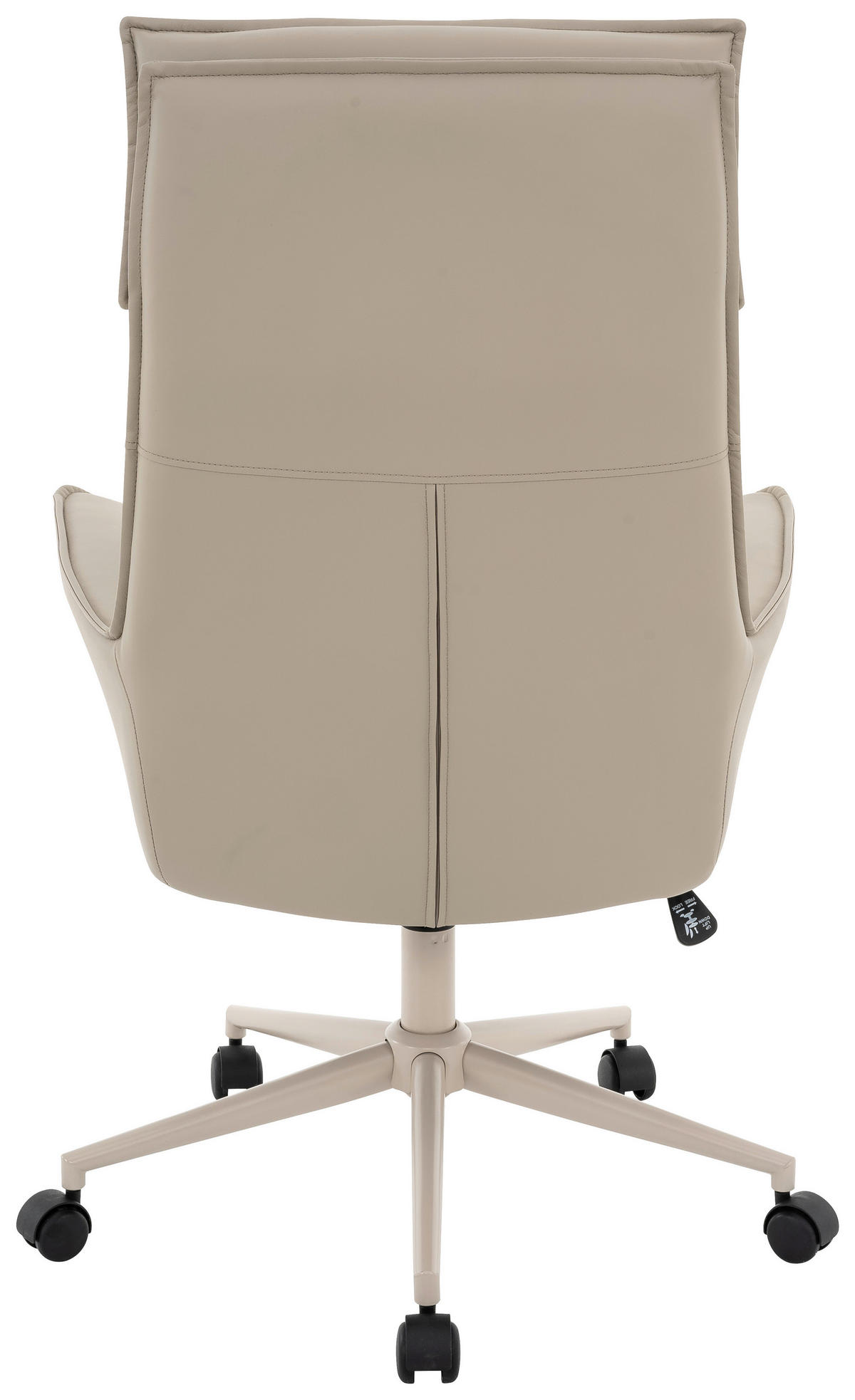 DREHSTUHL Lederlook Taupe  - Taupe, MODERN, Kunststoff/Textil (67/111-121/65cm) - Novel