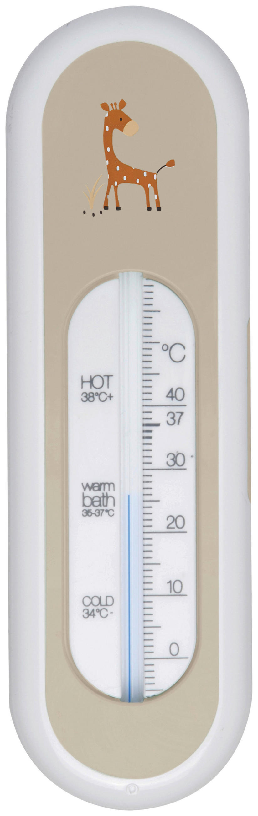 BADETHERMOMETER - Taupe, Basics, Kunststoff (16,5/5/1,3cm) - Bebe Jou
