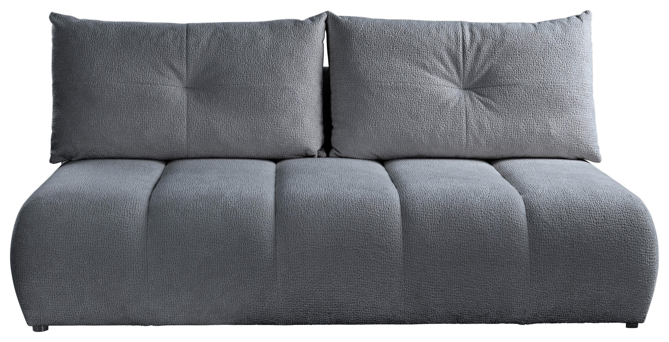 SCHLAFSOFA  mit Bettkasten erhältlich, Bettfunktion erhältlich Struktur Hellblau  - Creme/Schwarz, Design, Holz/Textil (209/100/103cm) - MID.YOU