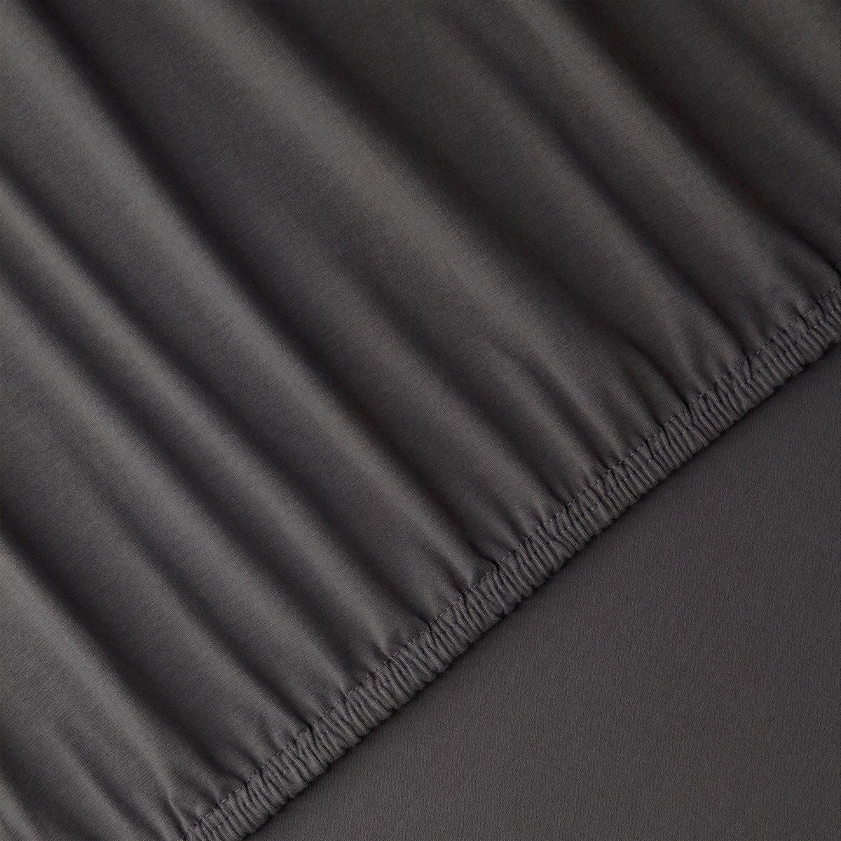 SPANNLEINTUCH 180-200/200-220 cm Jersey  - Dunkelgrau, Basics, Textil (180-200/200-220cm) - Florella