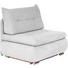 SCHLAFSESSEL Webstoff Hellgrau - Chromfarben/Hellgrau, Design, Textil/Metall (94/86/83cm) - NOVEL