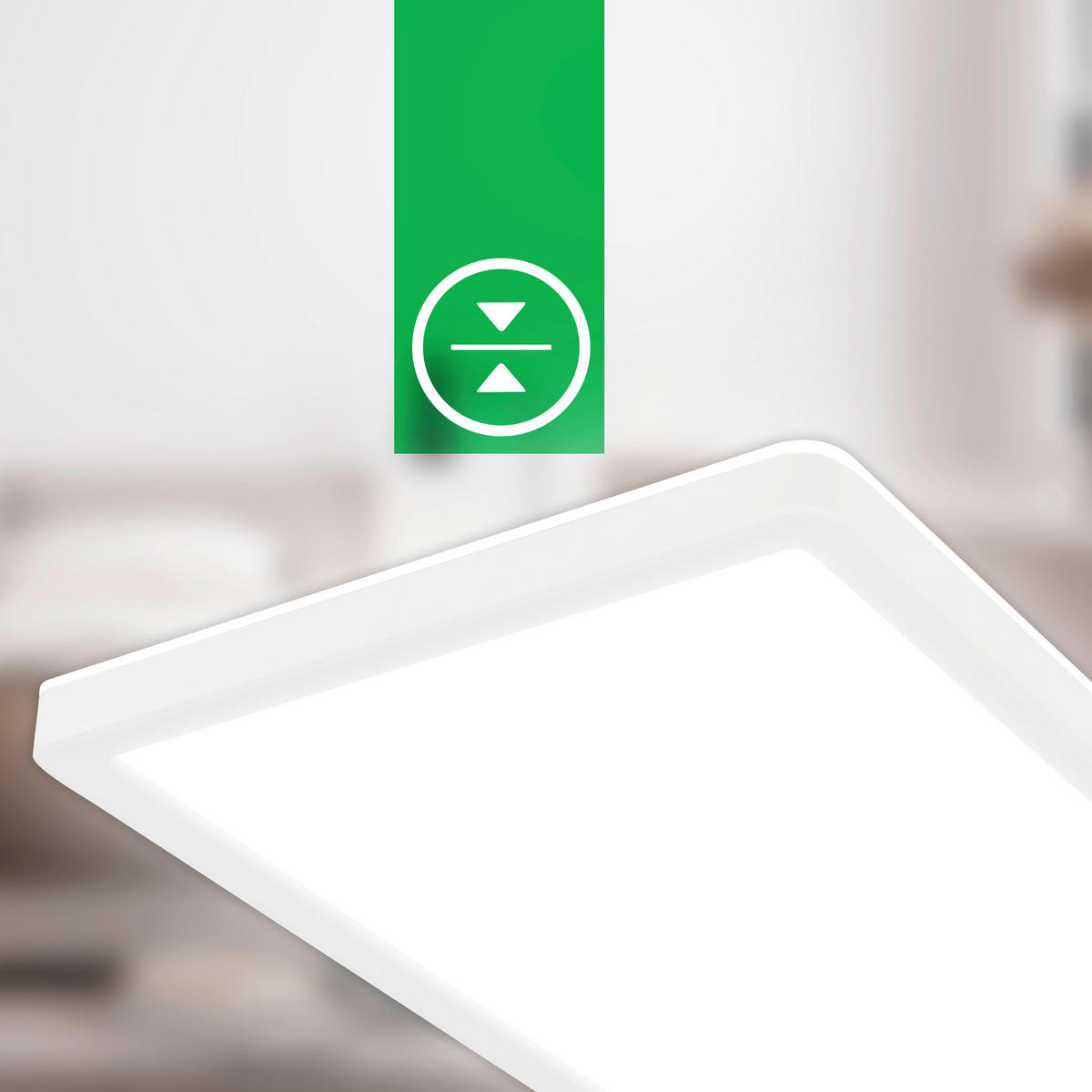 LED-PANEEL Tava A 58/20/2,9 cm   - Weiß, Basics, Kunststoff (58/20/2,9cm)