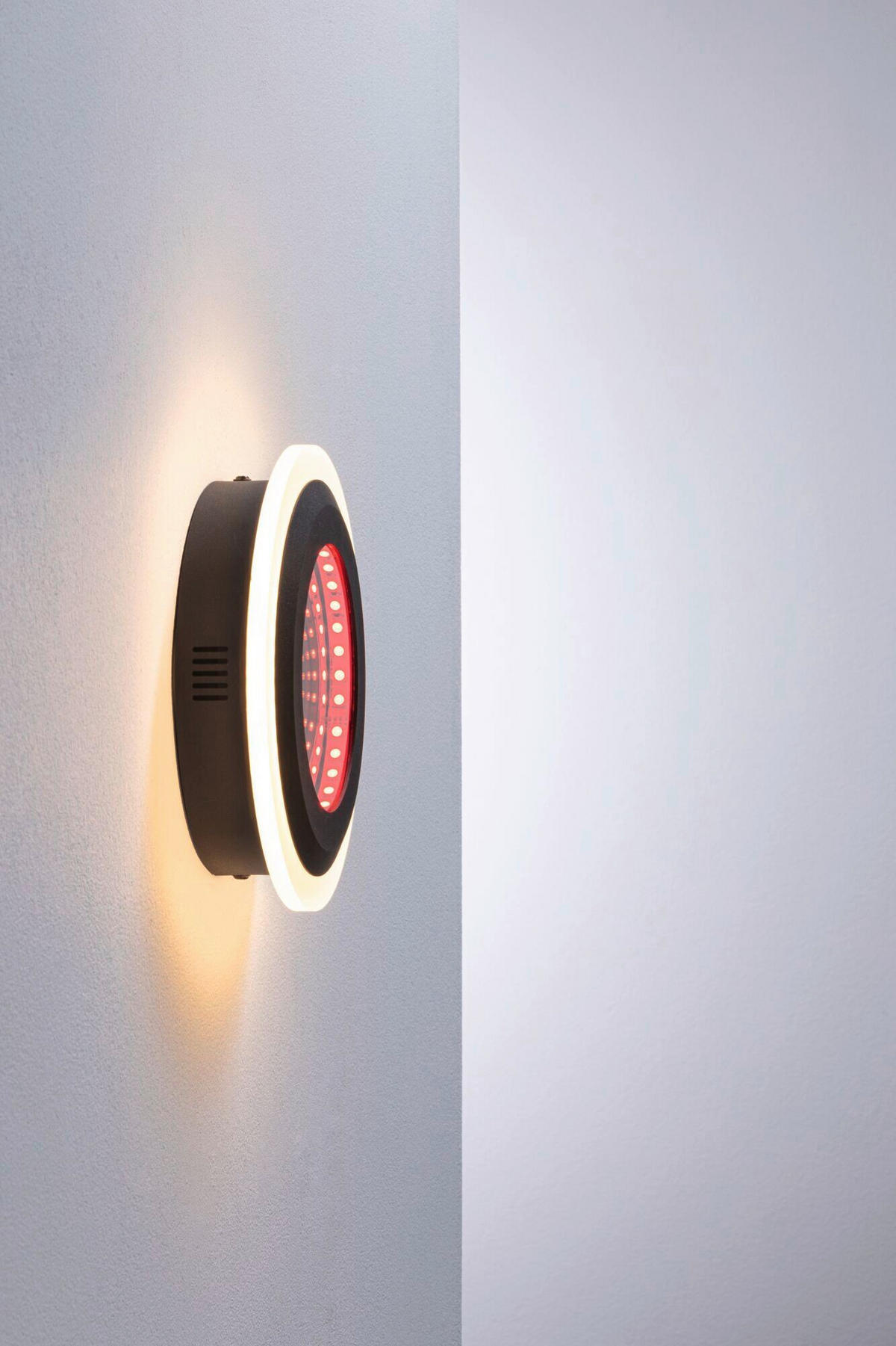 DECKENLEUCHTE Spaceglow 20/4.8 cm   - Schwarz, KONVENTIONELL, Kunststoff (20/4.8cm) - Paulmann