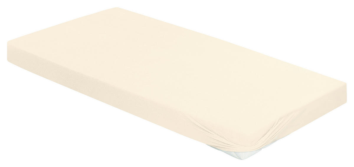 SPANNBETTTUCH Jersey 190/200 cm  - Naturfarben, KONVENTIONELL, Textil (190/200cm) - Irisette