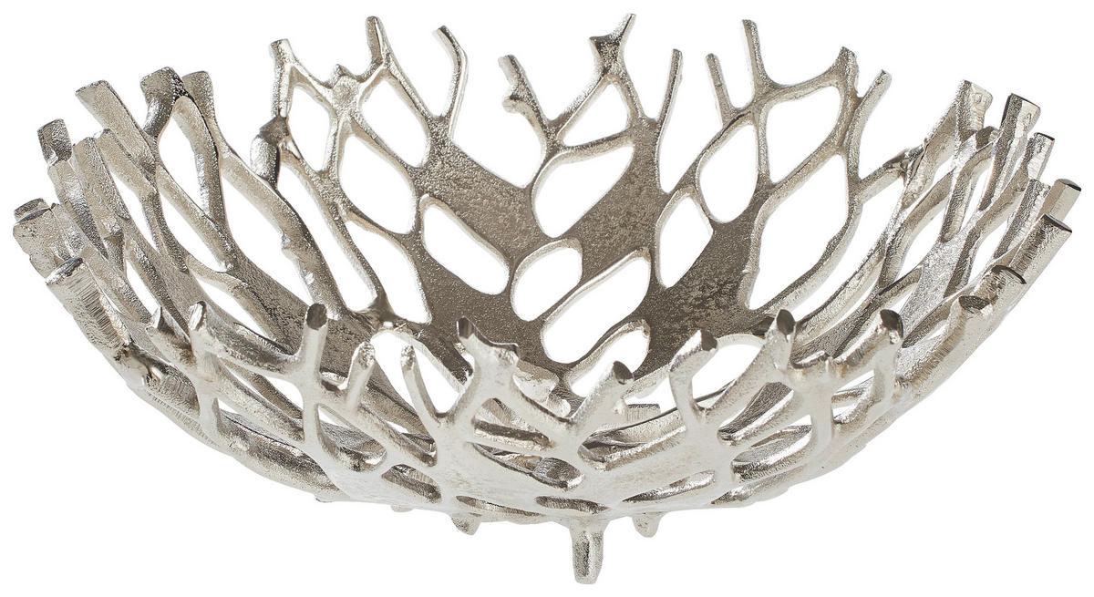 DEKOSCHALE - Nickelfarben, Trend, Metall (34/34/11cm) - Ambia Home