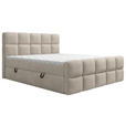 BOXBETT 180/200 cm  in Taupe  - Taupe, Design, Kunststoff/Textil (180/200cm) - Xora