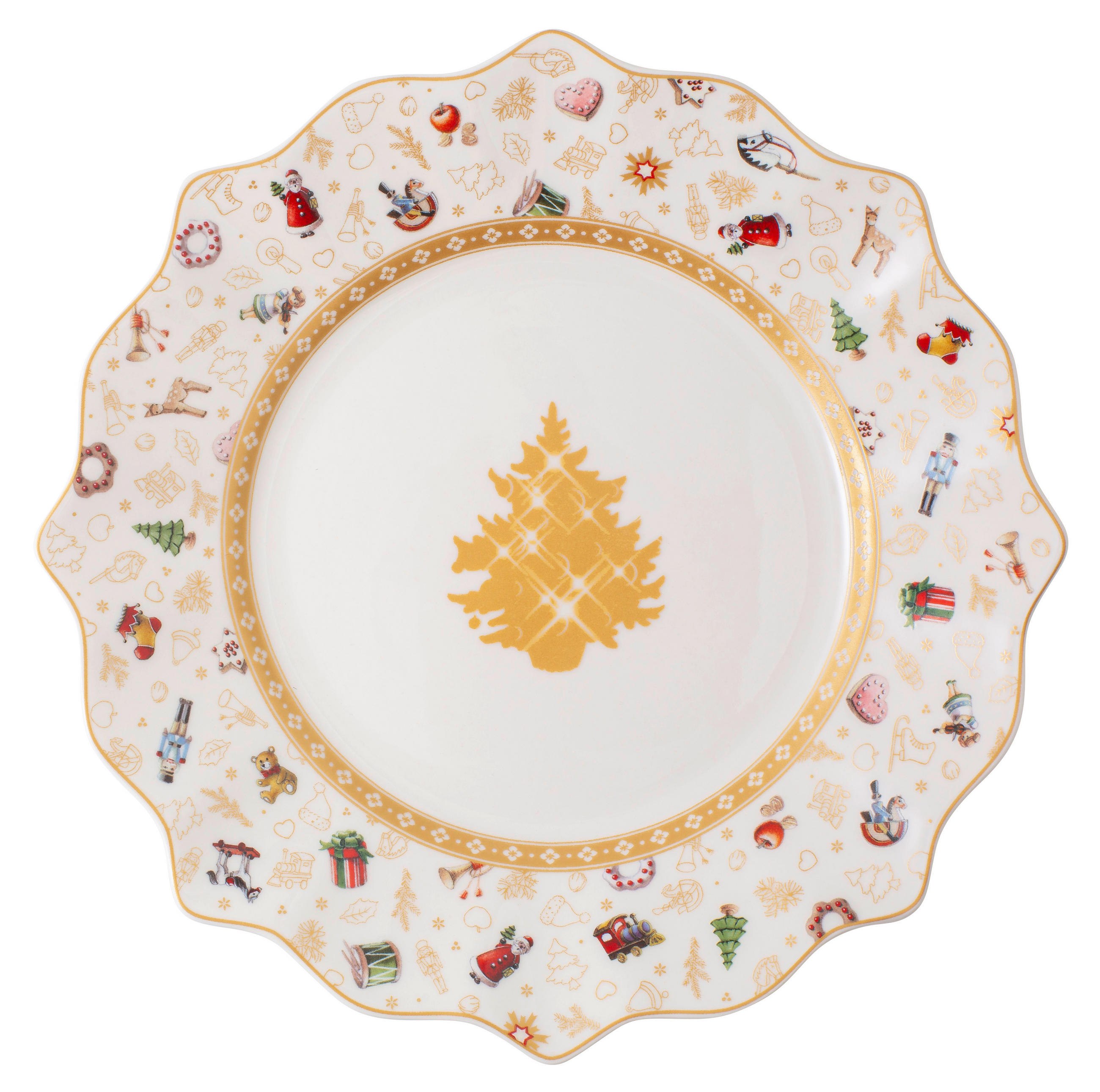 KROŽNIK ZA SOLATO   keramika        - bela/večbarvno, Basics, keramika (24cm) - Villeroy & Boch