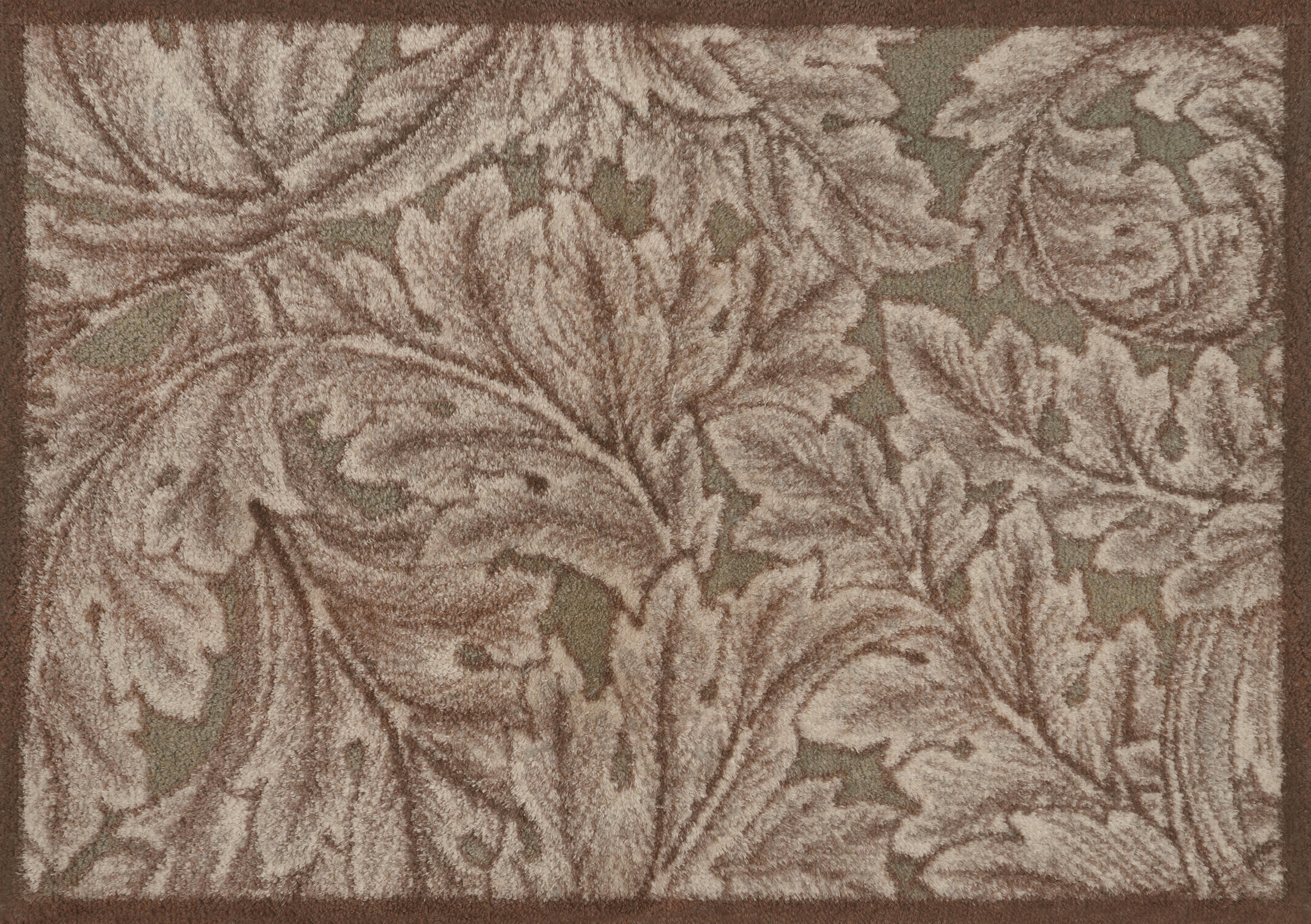 FUSSMATTE 60/85 cm Acanthus Brown  - Beige, Design, Kunststoff/Textil (60/85cm) - wash+dry