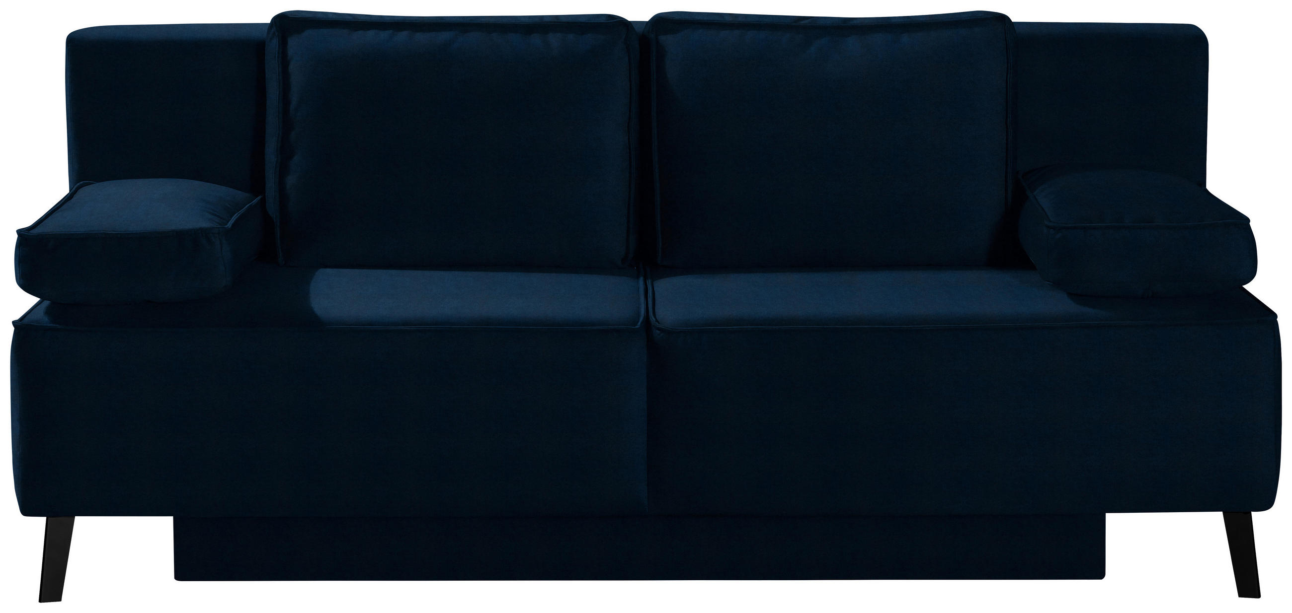 SCHLAFSOFA in Dunkelblau  - Schwarz/Dunkelblau, Konventionell, Textil/Metall (197/91/88cm) - Novel