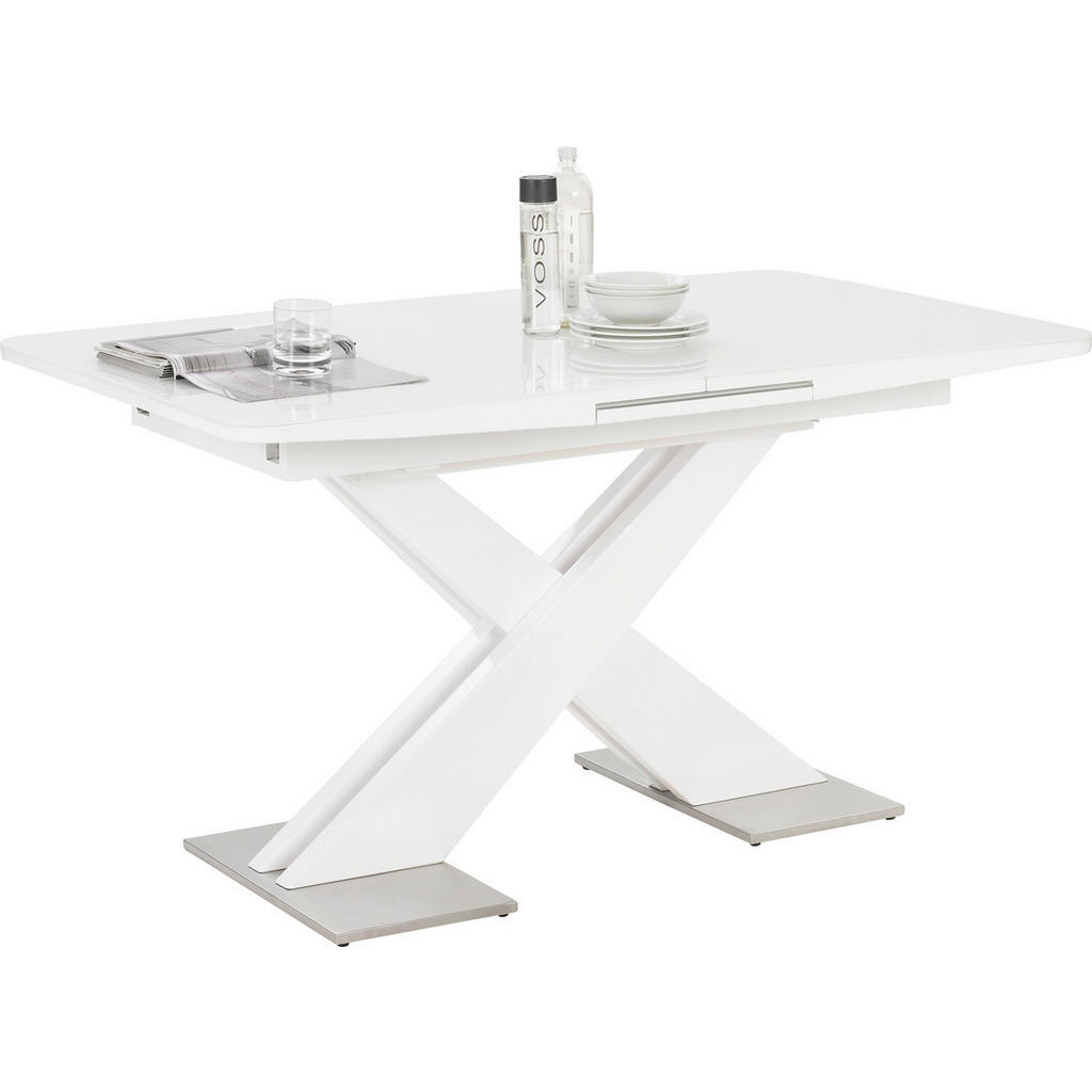 Hom`in JEDÁLENSKÝ STÔL, biela s vysokým leskom, 140-175/85/76 cm Hom`in JEDÁLENSKÝ STÔL, biela s vysokým leskom, 140-175/85/76 cm