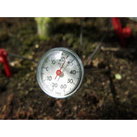 ERDTHERMOMETER - Silberfarben, Basics, Kunststoff/Metall (4/4/20cm)