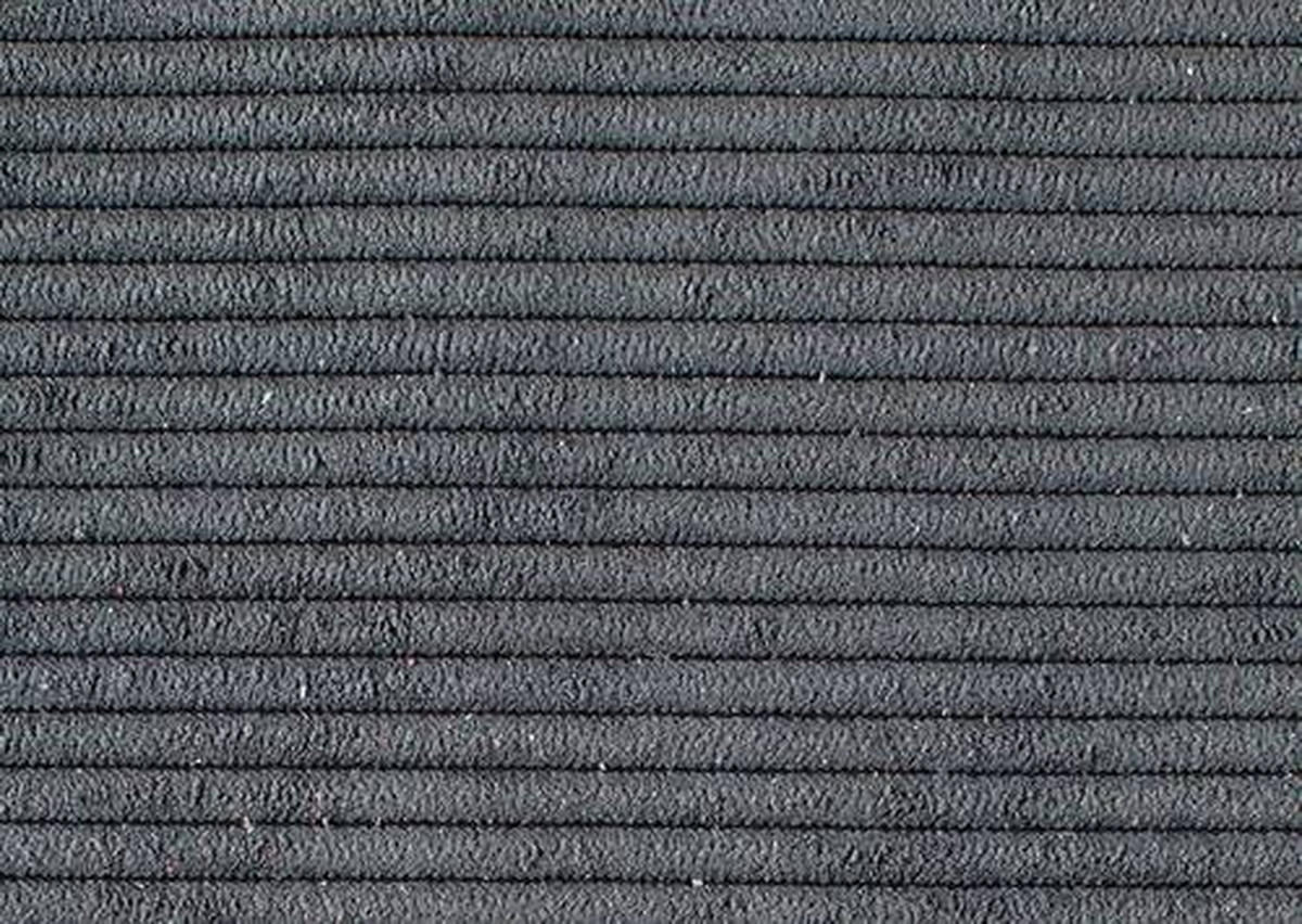 RELAXLIEGE in Cord Anthrazit  - Anthrazit/Schwarz, Design, Textil/Metall (80/54-113/158-198cm) - Pure Home Lifestyle