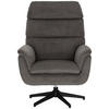 SESSEL in Webstoff Braun  - Schwarz/Braun, KONVENTIONELL, Textil/Metall (76/103/89cm) - Livetastic