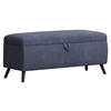 BETTBANK 145/45/50 cm   - Blau/Schwarz, Trend, Holz/Holzwerkstoff (145/45/50cm) - Esposa