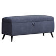 BETTBANK 145/45/50 cm   - Blau/Schwarz, Trend, Holz/Holzwerkstoff (145/45/50cm) - Esposa