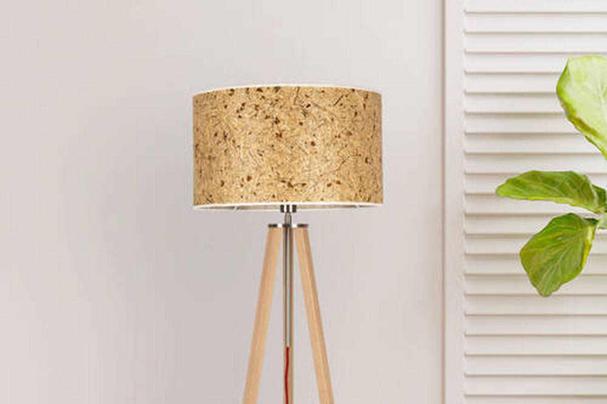 STEHLEUCHTE  50/150/50 cm   - Eiche Bianco/Eichefarben, Basics, Naturmaterialien/Holz (50/150/50cm)